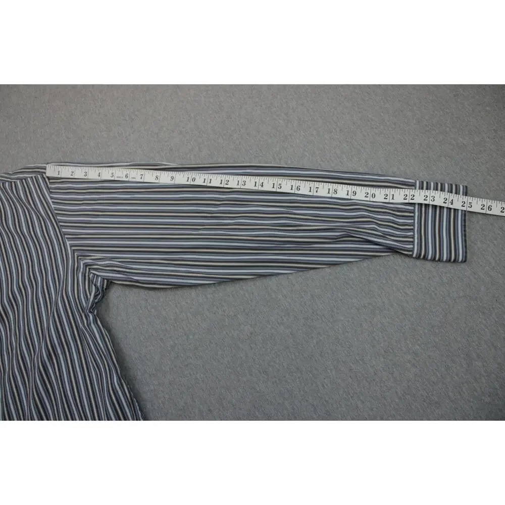 Banana Republic Shirt Mens M (15-15.5) 100% Cotton‎ Striped Button Up